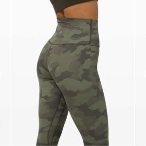 Lululemon Align Pant II 25" Heritage 365 Camo Green Twill Multi